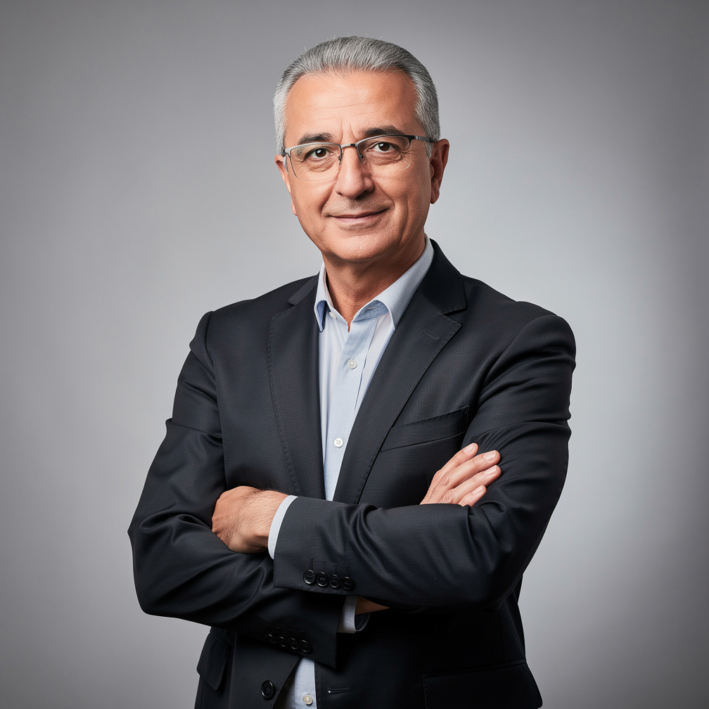 Turkish male crisis communication trainer portrait
